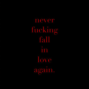 Never ****ing Fall in Love Again (Explicit)