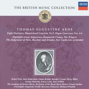 Arne: Overtures/Arias etc