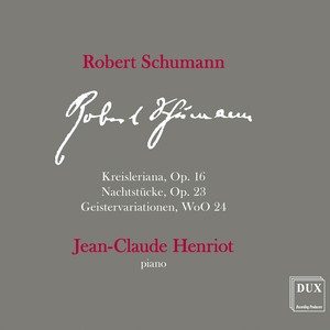 R. Schumann: Kreisleriana, Nachtstücke & Thema mit Variationen "Geistervariationen"