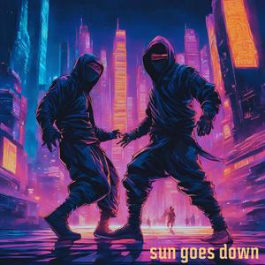 sun goes down