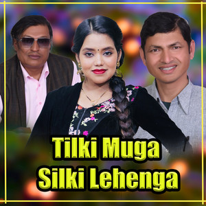 Tilki Muga Silki Lehenga