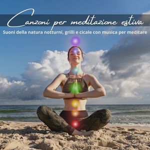 Canzoni per meditazione estiva: Suoni della natura notturni, grilli e cicale con musica per meditare