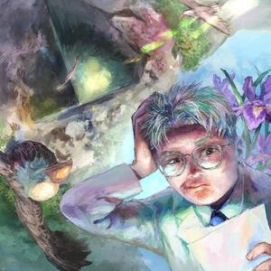 Cube in the nature from the past