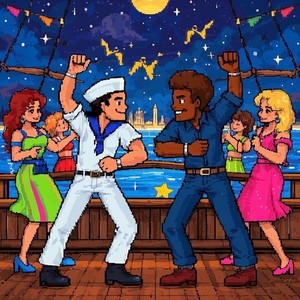 Twoniel - BOTA ESSA LANCHA NO MAR