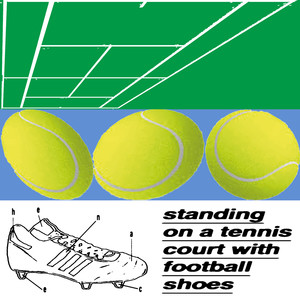 Standing On A Tennis Court With Football Shoes