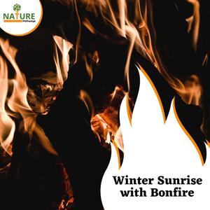 Winter Sunrise with Bonfire