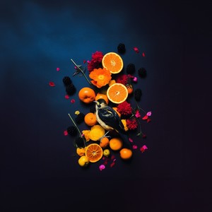 fruit, flowers and dead birds