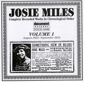 Josie Miles Vol. 1 (1922-1924)