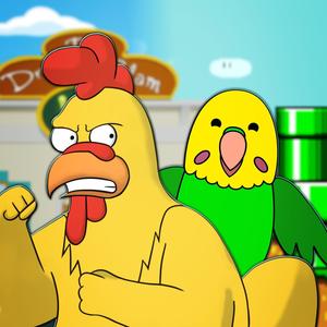 The Parakeet vs. Ernie the Giant Chicken (Rap Battles by Rabi) (Explicit)