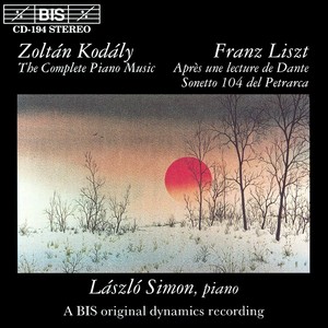 KODALY / LISZT: Piano Music