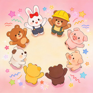 十二只小狐狸与星星花公主-开心熊和快乐虎