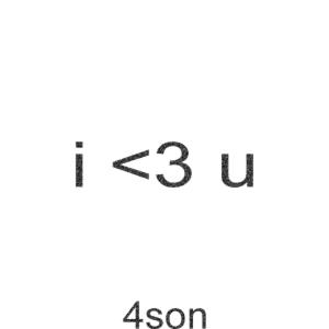 i <3 u