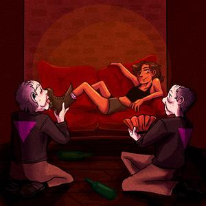 black combat boots (Explicit)