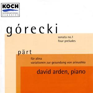 Arden, David - Contemporary Piano Music: Piano Music By Part, Gorecki And Ustvolskaya