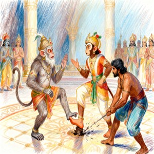 रावण अंगद संवाद (बातचीत असफल रहती है ) अंगद प्रभु राम के पास पहुँचता है ( पूर्ण)