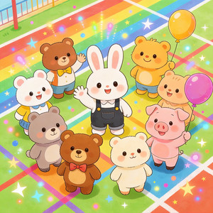 十二只小狐狸与星芒兔妹妹-开心熊和快乐虎