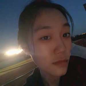 举镜子的女孩