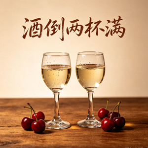酒倒两杯满