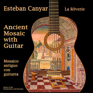 Ancient Mosaic With Guitar