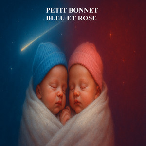 PETIT BONNET BLEU ET ROSE