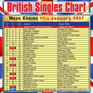 British Singles Chart - Week Ending 11 January 1957