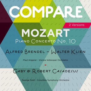 Mozart: Concerto No. 10 for 2 Pianos, Alfred Brendel & Walter Klien vs. Gaby & Robert Casadesus (Compare 3 Versions)