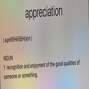 Appreciation (Explicit)