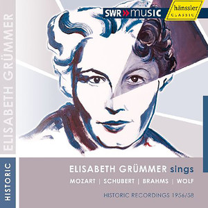 Vocal Recital: Grummer, Elisabeth - MOZART, W.A. / SCHUBERT, F.J. / BRAHMS, J. / WOLF, H.