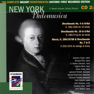 The Complete Mozart Divertimentos Historic First Recorded Edition CD 2