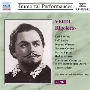 VERDI: Rigoletto (Bjorling, Sayao, Warren) [1945]