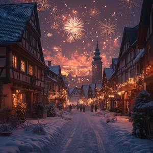 Lichter Leuchten In Der Nacht