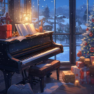 Christmas Piano in the Background