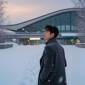 粉雪の中の君へ