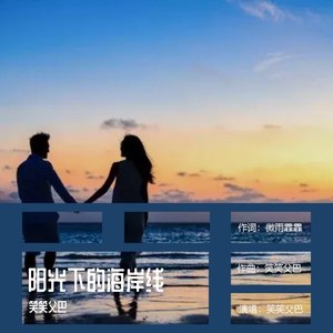 阳光下的海岸线