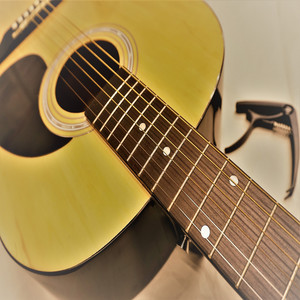 波打ち際のギタリスト