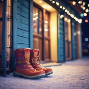 Snow Boots on the Porch