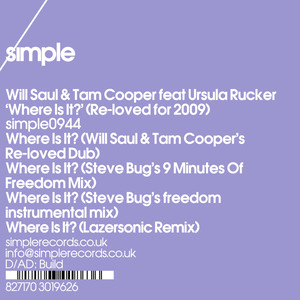 Where Is It?(Re-loved for 2009) (Steve Bugs' Freedom Instrumental Mix)