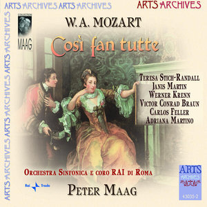 RAI Chorus, Rome - Così Fan Tutte, K. 588 - Act II, Scene V: 23. Duetto Guglielmo, Ferrando - Il Core Vi Dono, Bell'Idolo Mio (第二幕，第五场：古列莫，弗罗多二重唱 - 把心交给我)
