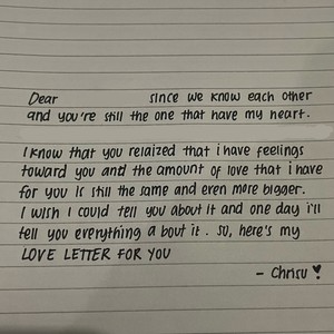 A Love Letter For Her