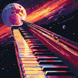 Cosmic Twilight on Ivory Keys