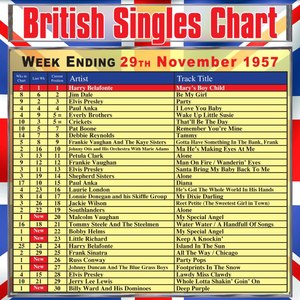 British Singles Chart - Week Ending 29 November 1957