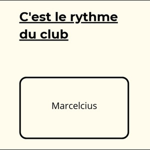 C'est le rythme du club
