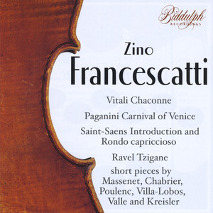 Zino Francescatti Plays Favourite Violin Pieces