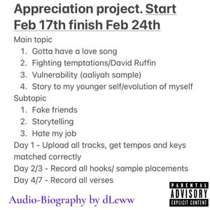 Appreciation Project (Explicit)