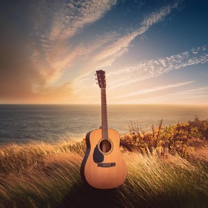 Sunset Strings: Guitar Melodies with Nature's Symphony