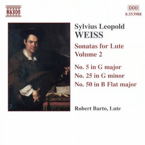 WEISS, S.L.: Lute Sonatas, Vol. 2 (Barto) - Nos. 5, 25, 50