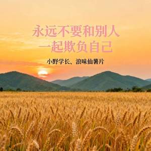 永远不要和别人一起欺负自己