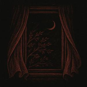 Staring out the window to falling leaves