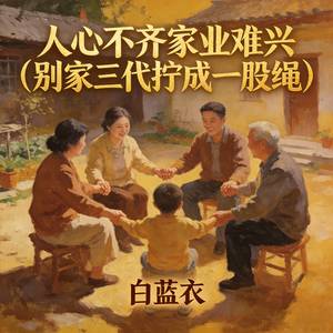 人心不齐家业难兴 (别家三代拧成一股绳)