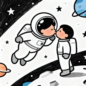 吻你吻到快上太空